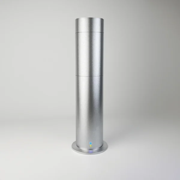 Silver Standing Aroma oil diffuser front view